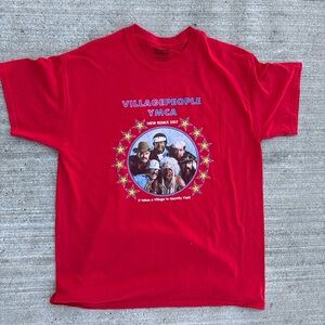 Red Village People YMCA T-Shirt